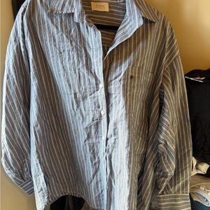 DISSH Navy Striped Shirt